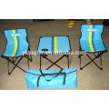 Easy carrying folding beach chair and table camping set in a pocket